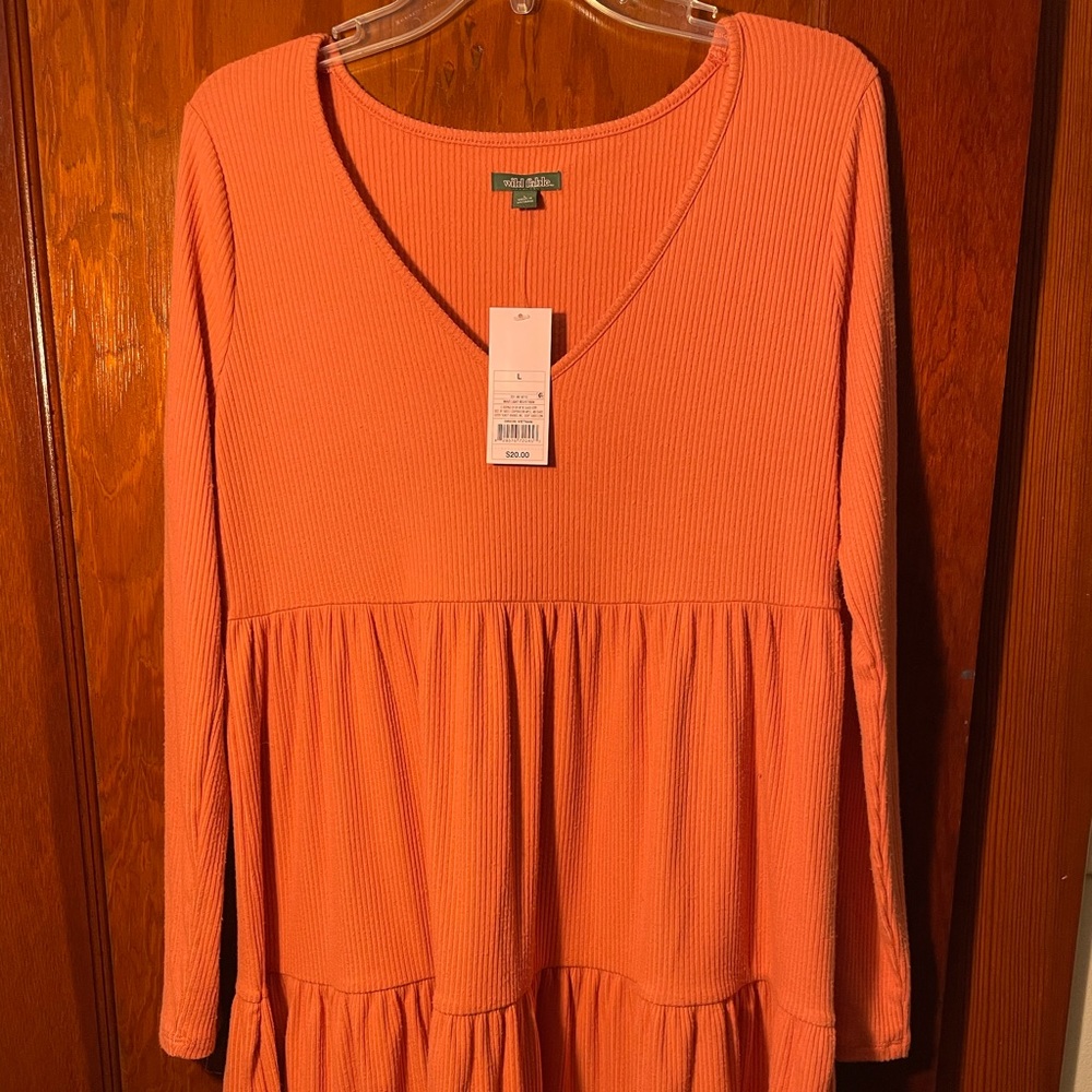 Soft Knit Long Sleeve Dress